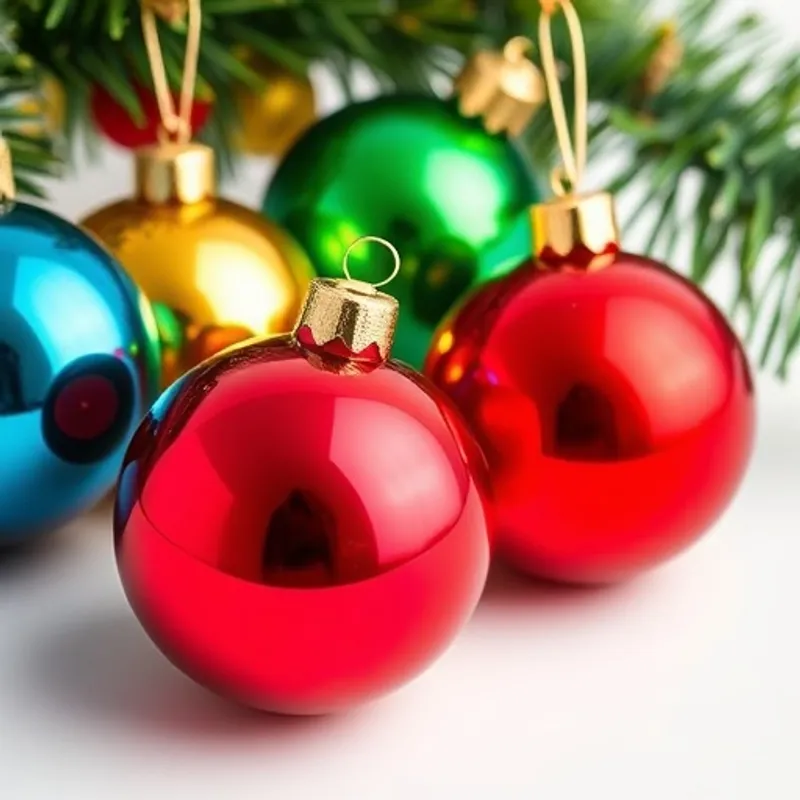 Boules de Noël incassables plastique colorées brillantes